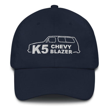 K5 Blazer hat from aggressive thread in navy